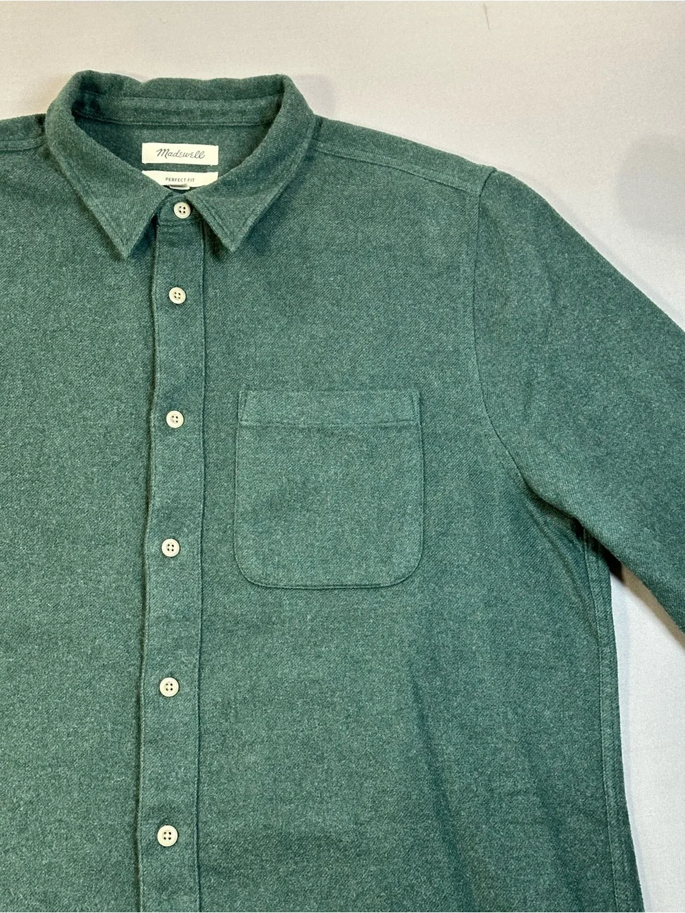 Madewell Sunday Flannel Perfect Shirt, Button Down, Cotton - Mens XL - Picture 3 of 15